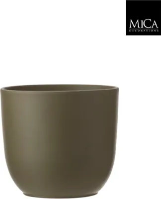 Produktbild von Mica Decorations Blumentopf - grun - Keramik - 19 x 18 cm