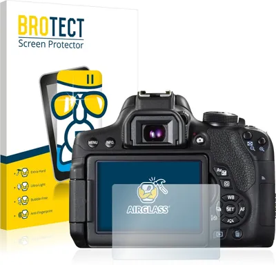 Produktbild von BROTECT Schutzglas für Canon EOS 750D Schutzfolie Panzer Folie Glas Display Schutz klar