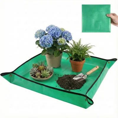 Productafbeelding van Umtopfmatte 68x68 cm - Faltbare, waterdichte tuinmat voor kamerplanten