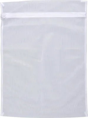 Produktbild von Wäschenetz, Wäschebeutel mit Reißverschluss, kochfest, aus hochwertigem Polyester, 50 x 70 cm, weiß