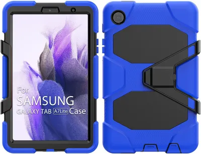 Produktbild von Case für Samsung Tab A7 Lite 2021 SM-T220 SM-T225 8,7 Zoll Cover Etui mit Standfunktion Displayschutz