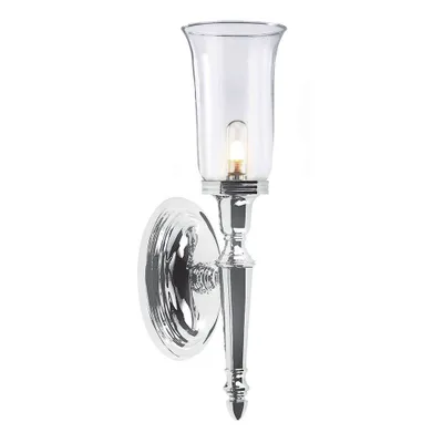 Produktbild von Elstead Dryden LED Wandleuchte G9 41cm Poliertes Chrom IP44