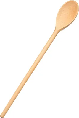 Produktbild von Ovaler Holzlöffel in schwedischer Form 35 cm – umweltfreundlicher Küchenlöffel