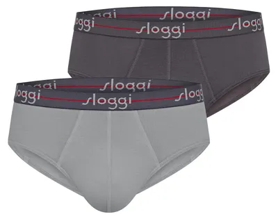 Produktbild von sloggi Herren Midislip Blue Start 2-Pack blackcombination - Größe 4