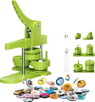 Immagine prodotto di Macchina per fare i bottoni, design facile da usare, kit versatile per l'artigianato, verde