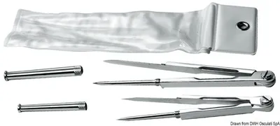 Immagine prodotto di Bussole in ottone cromato 140 mm, 1 pezzo
