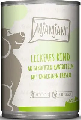 Image de Mjamjam délicieux bœuf aux pommes de terre cuites avec petits pois croquants 400 g