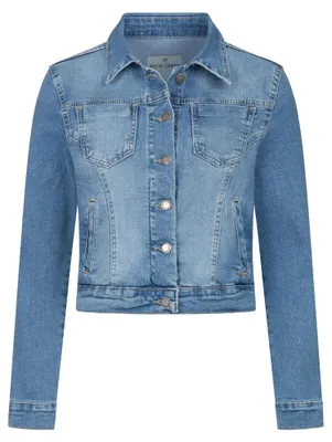 Productafbeelding van Rock Creek dames jeansjas, overgangsjas, denim blouson, stretch, korte model, klassiek