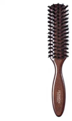 Productafbeelding van Haarborstel voor mannen – platte borstel van natuurlijk hout met wildzwijnhaar