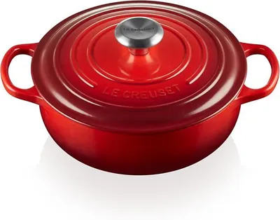 Imagen del producto de Sartén para horno Silecomplaza, de hierro fundido esmaltado, 3,5 litros, color cereza