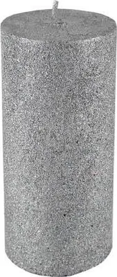 Productafbeelding van Kaheku Zylinder Kerze Enesco silber 7 Ø 10h 1009001397