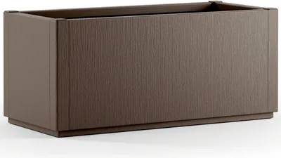 Obrázok produktu pre Hnedý plastový kvetináč, 80x36x36 cm, objem 80 l