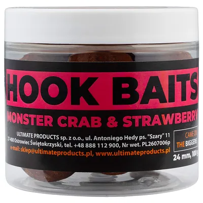 Obrázok produktu pre Ultimate Products Monster Crab & Strawberry Hookbaits 24 mm guľôčky