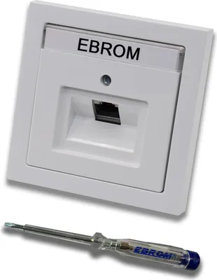 Immagine prodotto di Busch Jäger, Rutenbeck Presa di rete ad incasso Ethernet 10 Gigabit/S (10GbE) KAT6A 6A - 1x connessione RJ45 in Future Linear studio telaio bianco + coperchio incl. tester di fase EBROM per il montaggio del dispositivo