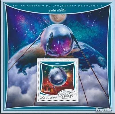 Produktbild von Briefmarken Sao Tome e Principe 2017 Mi Block 1344 (kompl. Ausgabe) postfrisch Sputnik 1