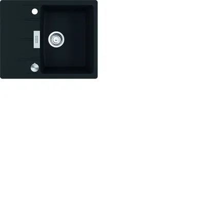 Produktbild von Franke Maris Centro Einbauspüle Fragranitspüle CNG 611-62 Onyx Drehknopf Edelstahl ab 45 cm 114.0681.426 - inkl.