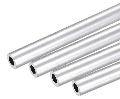 Aluminium Rundrohr 10x6 mm, 250 mm Länge, 4 Stück