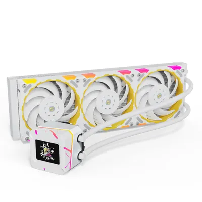 Produktbild von Yeston Zeus XT Liquid Freezer CPU-Kühler, 360mm, intelligente Temperaturregelung, RGB-Lichteffekt AURA SYNC, kompatibel mit Intel- und AMD-Prozessoren