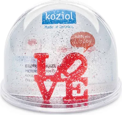 Zdjęcie produktu dla Koziol Love picture kula śnieżna Maxi, kula śnieżna, kula marzeń, kula śnieżna, przezroczysta, 10 cm, 6246535