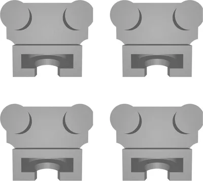 Produktbild von 4x Ersatzteil passend für IKEA Kvartal Rolle Gleiter Set mit 4 Stück Replica Ersatzteile