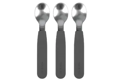 Produktbild von FILIBABBA Löffel Silikon Stone Grey 3er Pack