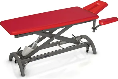 Produktbild von HWK Therapieliegen Elektrische Therapieliege "Impuls E4", 80 cm, Feuer, Graualuminium