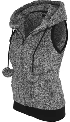 Produktbild von Urban Classics Ladies Melange Teddy Vest, Größe: M