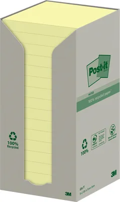 Immagine prodotto di Post-it Haftnotiz Note per il riciclo 654-1T 76x76mm ge 16St