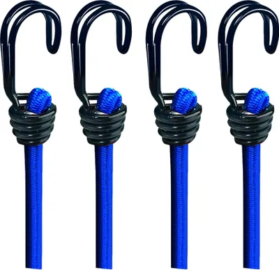 Produktbild von BASI - Gummispannseil 4er Set - GSS - Blau - mit Doppelhaken - Länge 1200x8 mm - Zurrkraft 40 kg -  2x0004-0304