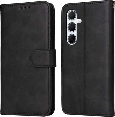 Produktbild von Mobigear Wallet  Samsung Galaxy A36 Hülle Klapphülle Geldbörse - Schwarz