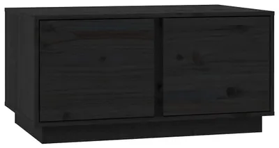 Obrázek produktu pro vidaXL Konferenční stolek černý 80x50x40 cm Masivní borovicové dřevo