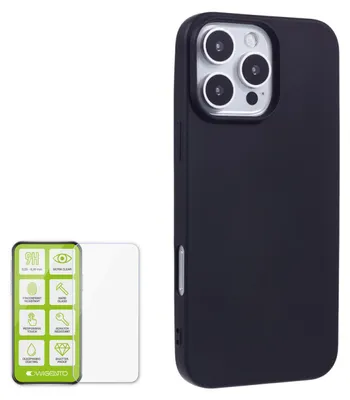 Obrázek produktu pro Pro Apple iPhone 16 Pro Silikonové pouzdro H9 Glass Mobile Phone Case Black Cover Case Cap