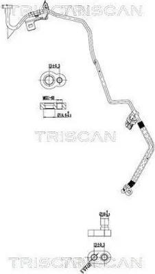 Produktbild von TRISCAN Hochdruckleitung und Niederdruckleitung Klimaanlage 9010 14005 Vorne für NISSAN Qashqai II (J11, J11)