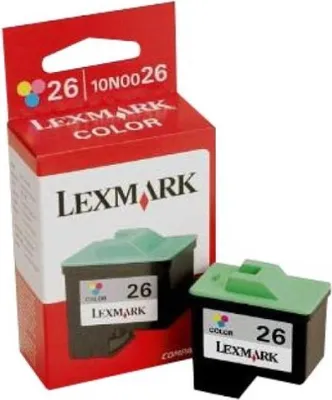 Zdjęcie produktu dla Lexmark #26 Color Print Cartridge, Cyjan, Purpurowy, Żółty, Tusz na bazie pigmentu