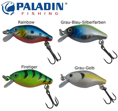 Produktbild von Paladin Mini Me 3cm 2,3g sinking - Wobbler, Farbe:Firetiger
