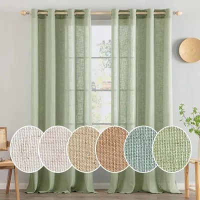 Immagine prodotto di Solidchoice - Tende a rullo verdi - Set di 2 - Tende trasparenti per finestre, ideali per soggiorno e camera da letto