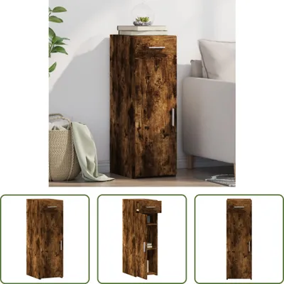 Produktbild von The Living Store Sideboard Räuchereiche 30x42,5x93 cm Holzwerkstoff
