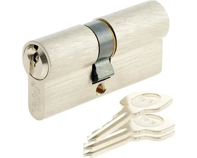 Produktbild von Zylinder Y500 40 + 45, 3 Schlüssel, vernickelt
