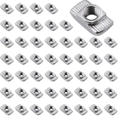 Obrázok produktu pre Matice s T-drážkou z uhlíkovej ocele, 6 mm, profil 2020, závit M4