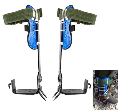 Produktbild von Forst Baumsteigeisen – Sicheres & robustes Spike-Set, Baumklettern, Baumpflege & Obstpflücken, 2-Gang Steigeisen mit Sicherheitsband