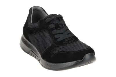 Image de Gabor ROLLING SOFT Chaussures dames - Chaussures basses confortables à lacets noir NEU