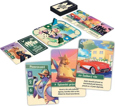 Produktbild von Kartenspiel Mein Nachbar, der Spion, Strategie- und Familienspiel für 2-4 Spieler ab 8 Jahren