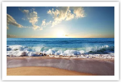 Produktbild von Poster - Poster ohne Rahmen - Meer Ufer Wasser - 91,5x61 cm - Wand Bild - Wanddeko - Wandbilder - Kunstposter - Wandposter - Bilder - Kunstdruck - Wanddekoration - Wandbild - P2XAA91x61-3551