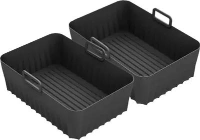 Produktbild von Zubehör für Heißluftfritteusen, 2er-Pack Heißluftfritteusenform für Ninja Foodi AF400EU AF300EU 9,5 l, Zubehör für Heißluftfritteusen, Silikonform