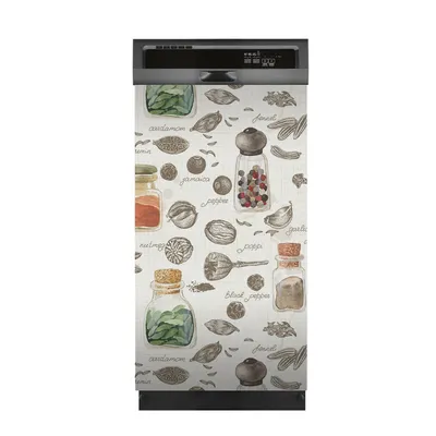 Produktbild von Aufkleber sticker 45x80 cm Dekorative folie Spülmaschine - Gewürzen