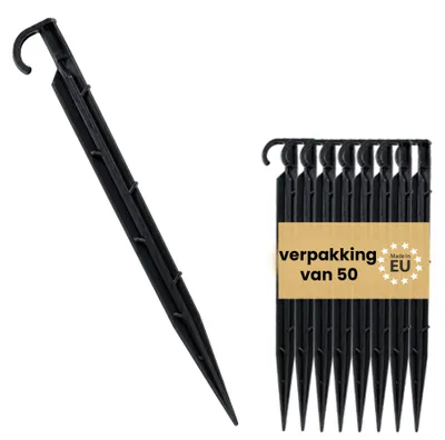 Erdanker für Tropfschläuche 16–20 mm, 50 Stück, Kunststoff