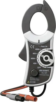 Produktbild von VOLTCRAFT VC-511 Stromzangenadapter Messbereich A/AC (Bereich): 0 - 400 A Messbereich A/DC (Bereich): 0 - 400 A