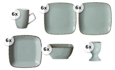 Produktbild von Kombiservice 36 tlg. Casa blau