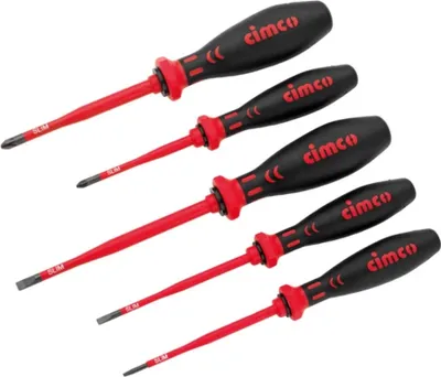 Produktbild von Cimco VDE-Schraubendreher-Satz 117850 5-tlg. SLIM Schlitz Kreuzschlitz