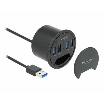 Produktbild von DeLOCK USB-Hub - USB 3.2 (Gen. 1) Typ A - 640 MB/s - Desktop, Notebook - Desktop - 4 Total USB Port(s) - PC, Mac